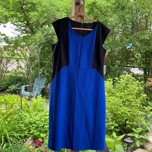 Eloquii Colorblock dress Black and blue size 22